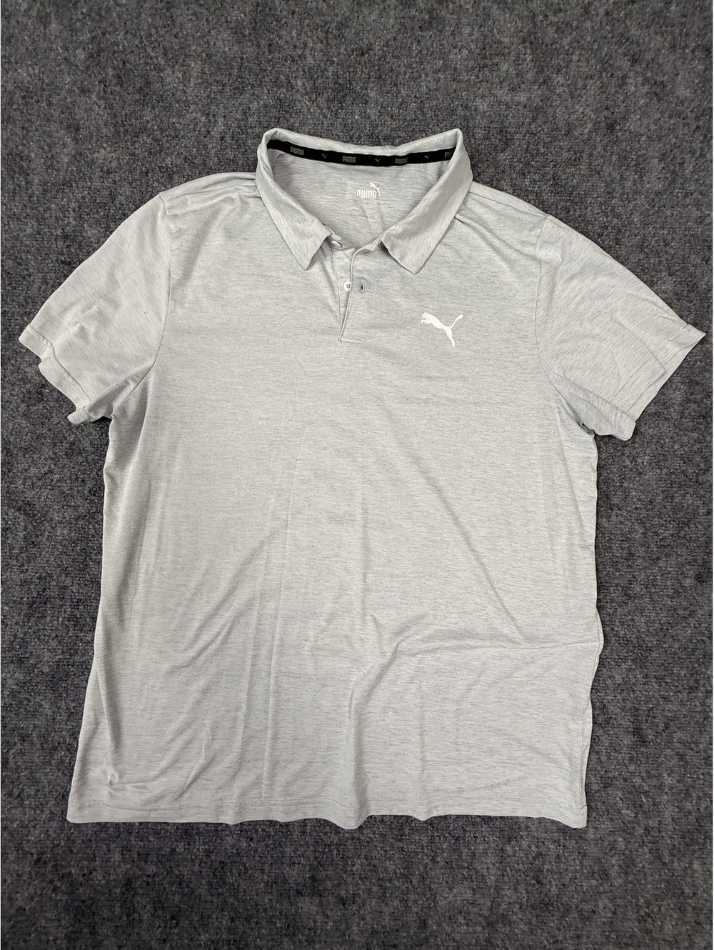 Puma Men's Light Gray Polo Shirt XL